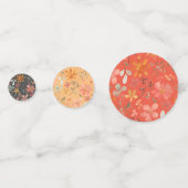 Confettis Chute d'action de grâce des fleurs sauvages orange (Devant)