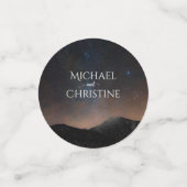 Confettis Ciel nocturne mariage sous les étoiles (Petit recto)