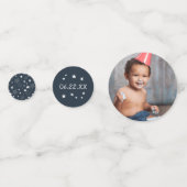 Confettis Ciel | Petite fête d'anniversaire personnalisée Mo (Derrière)