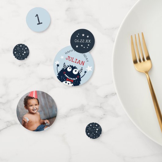 Confettis Ciel | Petite fête d'anniversaire personnalisée Mo (Groupe)