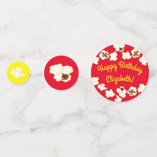 Confettis Cinéma Popcorn (Derrière)