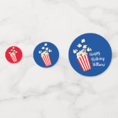 Confettis Cinéma Popcorn fête d'anniversaire (Derrière)