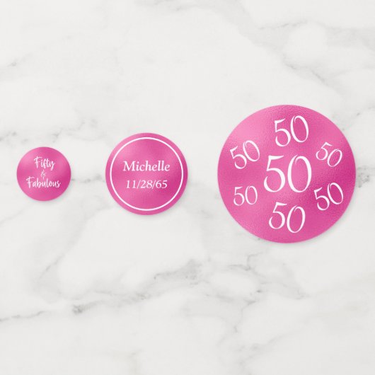 Confettis Cinquante et fabuleux (Derrière)