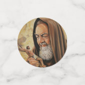 Confettis Citation de St. Padre Pio Priez l'espoir Ne vous i (Petit recto)