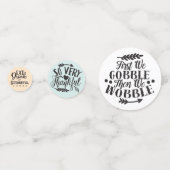 Confettis Citations d'action de grâces modernes Feuilles d'a (Derrière)