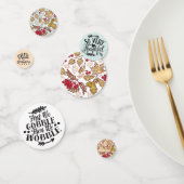 Confettis Citations d'action de grâces modernes Feuilles d'a (Groupe)