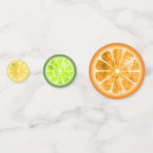 Confettis Citron, citron vert, orange ID537 (Devant)