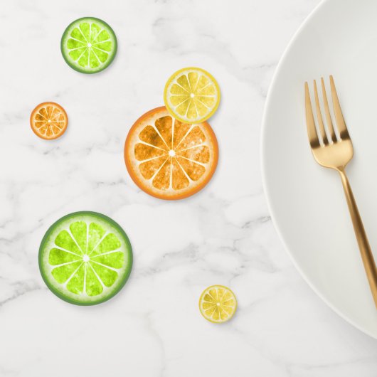Confettis Citron, citron vert, orange ID537 (Groupe)