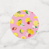 Confettis Citron et fraise 1 (Petit recto)