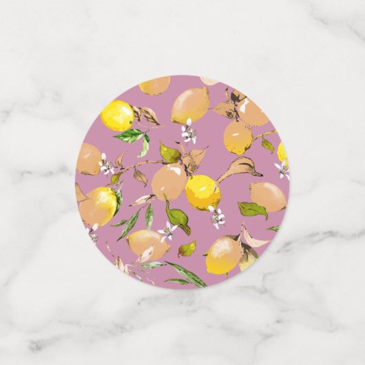 Confettis citrons aquarelle 24 (Petit recto)