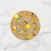 Confettis citrons d'aquarelle 33 (Petit recto)