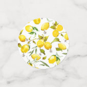 Confettis citrons d'aquarelle 5 (Petit recto)