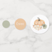 Confettis Citrouille 1er anniversaire (Derrière)