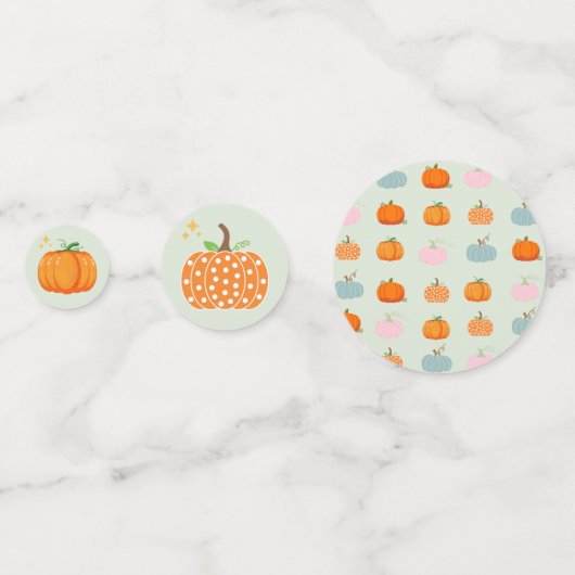 Confettis Citrouille coloré (Derrière)