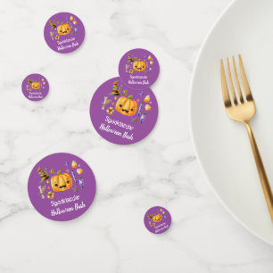Confettis Citrouille Spooktacular Halloween Bash Party viole