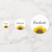 Confettis Classe de 2025 Sunflower Jaune Graduation (Devant)