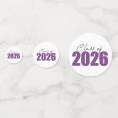 Confettis Classe de Parties scintillant pourpre de 2026 (Devant)