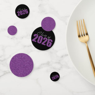 Confettis Classe de Parties scintillant pourpre de 2026