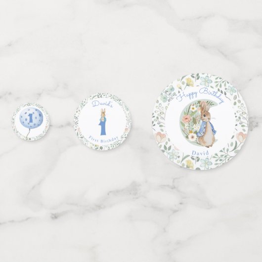 Confettis Classic Peter le lapin Beatrix Potter Anniversaire (Devant)