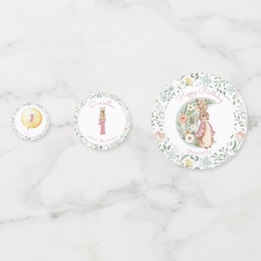 Confettis Classic Peter le lapin Beatrix Potter Anniversaire (Devant)
