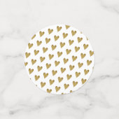 Confettis Classy Gold 50e Anniversaire Merci (Petit recto)