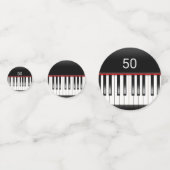 Confettis clavier de piano musical (Derrière)