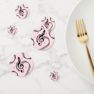 Confettis Climacic G Clef Music Rose