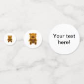 Confettis Clipart nounours Brown (Derrière)