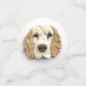 Confettis Cocker Spaniel Chien 3D Inspiré (Petit recto)