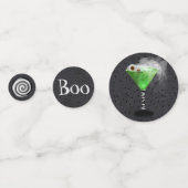 Confettis Cocktail d'Halloween violet et vert (Derrière)