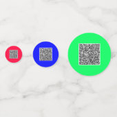 Confettis Code QR personnalisé et logo commercial Société Co (Devant)