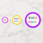 Confettis Code QR personnalisé et logo commercial Société Co (Derrière)