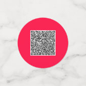 Confettis Code QR personnalisé et logo commercial Société Co (Petit recto)