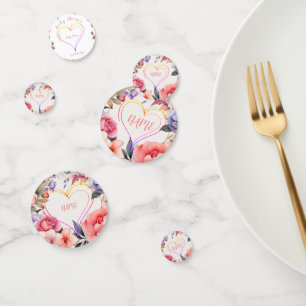 Confettis Coeur baby shower