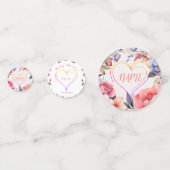 Confettis Coeur baby shower (Devant)