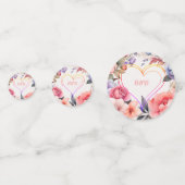 Confettis Coeur baby shower (Derrière)