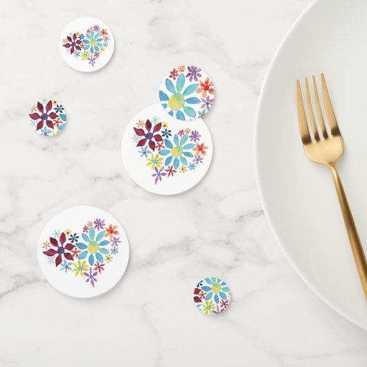 Confettis Coeur des fleurs (Groupe)