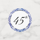 Confettis Coeur du 45e anniversaire du Mariage (Petit recto)