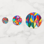 Confettis Coeurs arc-en-ciel (Derrière)