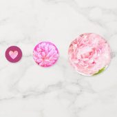 Confettis Coeurs et fleurs sur or rose (Devant)