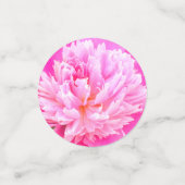 Confettis Coeurs & fleurs sur mariage or rose (Petit recto)