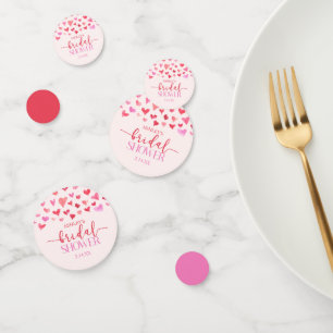 Confettis Cœurs Roses Rouges Mariage Saint-Valentin