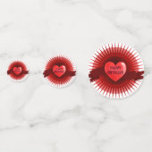 Confettis Coeurs rouges (Devant)