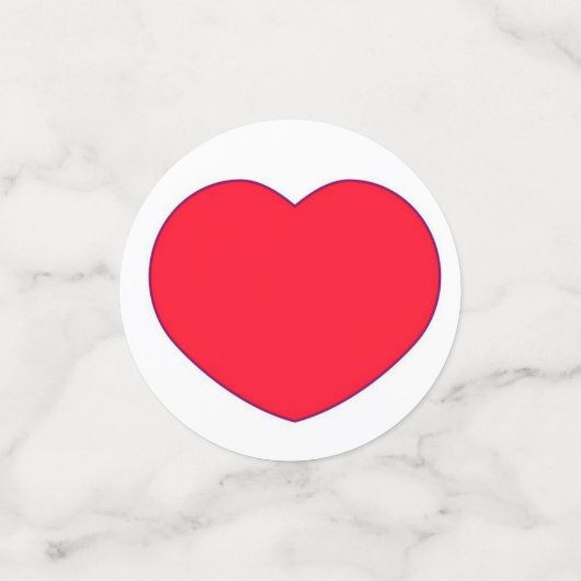 Confettis Coeurs rouges (Petit recto)