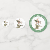 Confettis Colibri à gorge rubis, anniversaire ou autre (Devant)