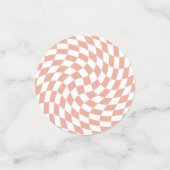 Confettis Collection de mariage Rose Gold Check damier  (Petit recto)