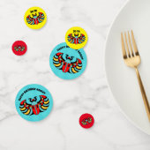 Confettis Coloré Abstrait Scarab Beetles Joyeux anniversaire (Groupe)