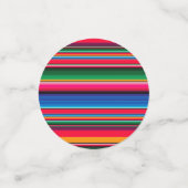 Confettis Coloré mexicain Serape Fiesta (Petit recto)