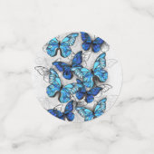 Confettis Composition des White and Blue Butterflies (Petit recto)