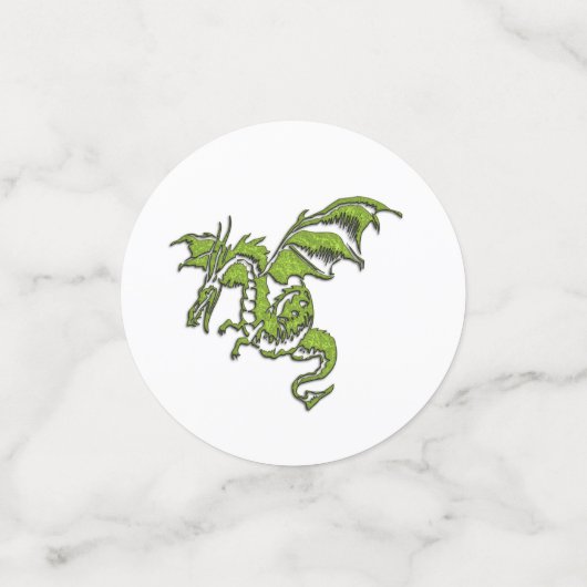 Confettis Conception de dragon volant (Petit recto)